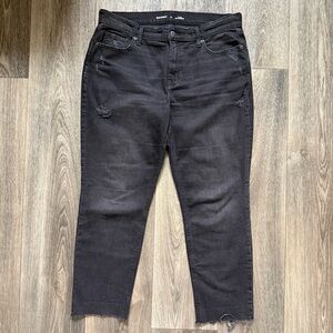 Old Navy Mid-Rise Boyfriend Distressed Denim Jeans Sz 10